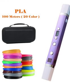 Myriwell 1.75mm ABS/PLA DIY 3D Pen LED Screen,USB Charging 3D Printing Pen+100M Filament Creative Toy Gift For Kids Design 7