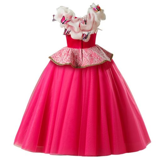 Girls Dresses Sleeping Beauty Cosplay Princess Dress For Girls Kids Halloween Birthday Party Tutu Dress for Christmas 4