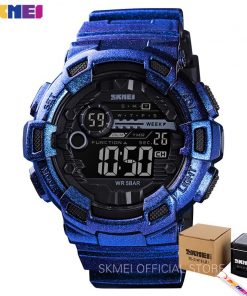 SKMEI Outdoor Sport Watch Men Multifunction 5Bar Waterproof PU Strap LED Display Watches Chrono Digital Watch reloj hombre 1243 11