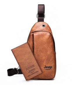 JEEP BULUO Brand Men's Sling Bag Casual Daypacks Chest Bags For Man High Quality Crossbody Bag Pouch Travel 10