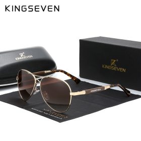 KINGSEVEN 2021 New Trend Quality Titanium Alloy Men's Sunglasses Polarized Sun glasses Women Pilot Mirror Eyewear Oculos de sol 1