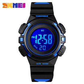 SKMEI Outdoor Sport Kids Watches Sports Digital Wristwatches Fashion Life Waterproof PU Wristband Children Watch relogio 1485 2