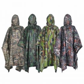 VILEAD Polyester Impermeable Outdoor Raincoat Waterproof Women Men Rain Coat Poncho Cloak Durable Fishing Camping Tour Rain Gear 2