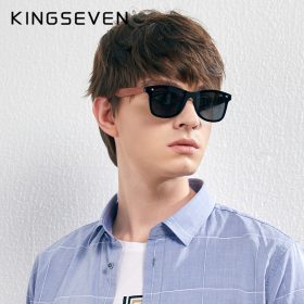 KINGSEVEN Natural Wooden Sunglasses Men Polarized Fashion Sun Glasses Original Wood Oculos de sol masculino 2
