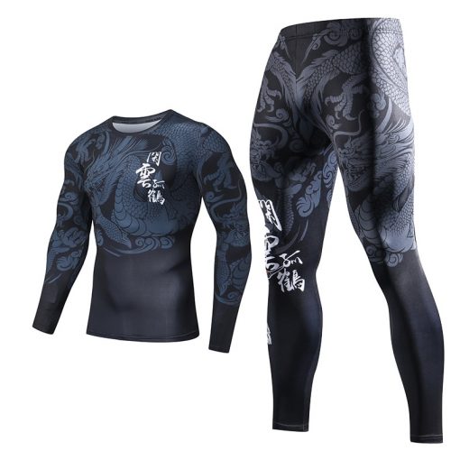 Men Set 3D Print Chinese Style Sports Tracksuit Running Gym Clothes Exercise Jogger Workout Cosplay Plus Size Skinny Men Suits 4