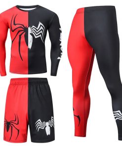 Men Sportswear Superhero Compression Sport Suits Quick Dry Clothes Sports Joggers Training Gym Fitness Tracksuits Running Set 20