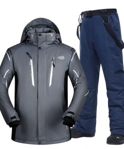 Plus Ski Suit Men Large Super Warm Waterproof Windproof Winter Snow Snowboard Suit Winter Skiing and Snowboarding Jacket Brands 15