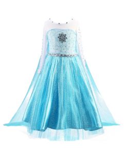 Fancy Baby Girl Princess Dresses for Girls Elsa Costume Bling Synthetic Crystal Bodice Elsa Party Dress Kids Snow Queen Cosplay 12
