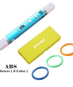 Myriwell 1.75mm ABS/PLA DIY 3D Pen LED Screen,USB Charging 3D Printing Pen+100M Filament Creative Toy Gift For Kids Design 18