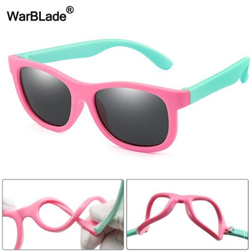 WBL Kids Polarized Sunglasses TR90 Boys Girls Children Sun Glasses Silicone Safety Baby Glasses UV400 Eyewear Oculos With Case 2