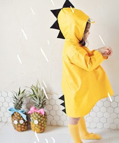 VILEAD Cute Dinosaur Polyester Baby Raincoat Outdoor Waterproof Rain Coat Children Impermeable Poncho Boy Girl Rain Jacket Gift 9