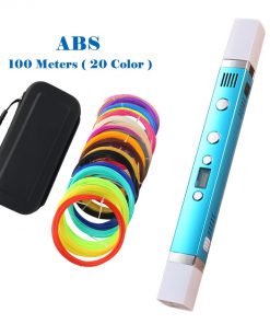 Myriwell 1.75mm ABS/PLA DIY 3D Pen LED Screen,USB Charging 3D Printing Pen+100M Filament Creative Toy Gift For Kids Design 8