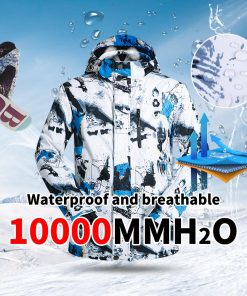 Ski Suit Men Brands Winter Windproof Waterproof Thermal Snow Jacket And Pants Sets Skiwear Skiing And Snowboard Ski Jacket Men 2