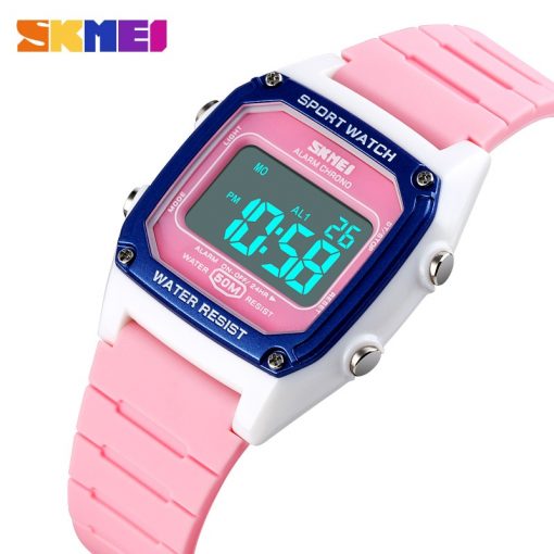 SKMEI Sport Kids Watches Fashion Digital Children's Girl Boy Watch Stopwatch Alarm Clock Waterproof Luminous montre enfant 1614 1