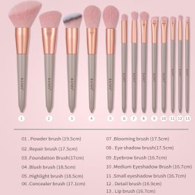 13PCs Makeup Brushes Set Soft Concealer Eyeshadow Foundation Blush Lip Eyebrow Brushes Set For Face Make-up Cosmetic Tools Kit 6