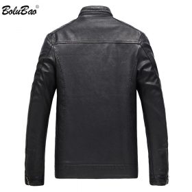 BOLUBAO Brand Men Leather Suede Jackets Autumn Winter Men PU Leather Jackets Clothing Male Casual Leather Jackets Coats 2