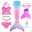 Kids Swimmable Mermaid Tail for Girls Swimming Bating Suit Mermaid Costume Swimsuit can add Monofin Fin Goggle with Garland 18