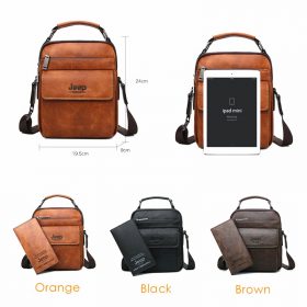 JEEP BULUO Brand Men's Messenger Fashion Split Leather For Men Tote Bag Men Shoulder Bags High Quality Handbags New 2PC/Set 3