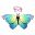 MUABABY Girls Butterfly Wing Kids Fairy Accessories Children's Day Stage Performance Outfits Baby Girl Photoshoot Supply 5