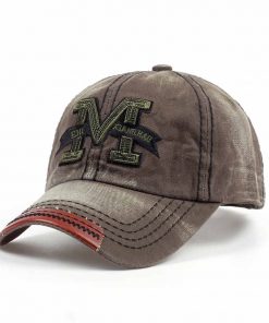 VORON top selling big bone M letter embroidery unisex baseball cap adjustable cotton fashion snapback hat men women outdoor hats 8