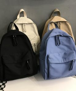 Fashion Backpack Canvas Women Backpack Anti-theft Shoulder Bag New School Bag For Teenager Girls School Backapck Female 1