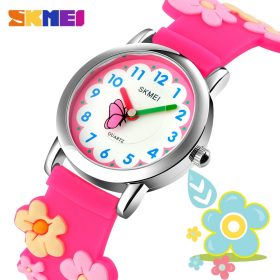 SKMEI 3D Cartoon Quartz Children Watch Colorful Cute Kids Watches Waterproof Creative Boys Girls Clock Soft montre enfant 1685 1