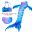 New Girls Mermaid Tail for Swimming Costume with Monofin Fin Kids Zeemeerminstaart Cola De Sirena Cauda De Sereia Cosplay 12