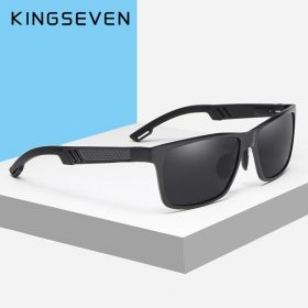 KINGSEVEN Brand New Polarized Sunglasses Men Unisex Metal Frame Driving Glasses Women Retro Sun Glasses Gafas 3