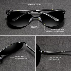 KINGSEVEN Aluminum Magnesium Polarized Rimless Lens Sunglasses For Men High Definition Retro Women Eyewear Oculos de sol 3