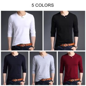 COODRONY Brand T Shirt Men Streetwear Top Tshirt Men Clothes 2019 Autumn Fashion Button T-Shirt Men Cotton Tee Shirt Homme 95021 4