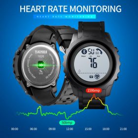 SKMEI Bluetooth Sport Mens Watch APP Call Reminder Wrist Smart Watch Heart Rate Watches Men Luminous reloj inteligente 1626 3