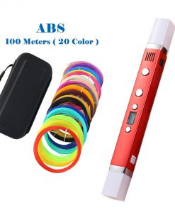 Myriwell 1.75mm ABS/PLA DIY 3D Pen LED Screen,USB Charging 3D Printing Pen+100M Filament Creative Toy Gift For Kids Design 15