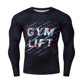 Men Long Sleeves Casual Fashion Gyms Bodybuilding Male Tops Fitness Running Sport T-Shirts Training Sportswear Brand Clothes 3