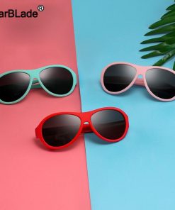 WBL Fashion Children Sunglasses Boy Girls Kids Polarized Sun Glasses Silicone Safety Baby Glasses Eyewear UV400 Oculos With Case 2