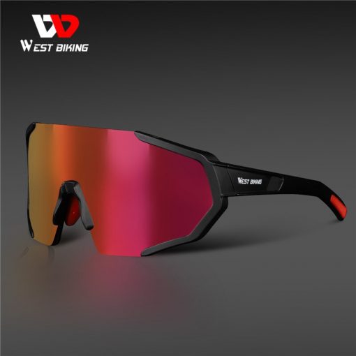 WEST BIKING Pro 3 Lens Polarized Cycling Glasses UV400 Protection Sunglasses Men Women MTB Road Bike Eyewear Cycling Goggles 3