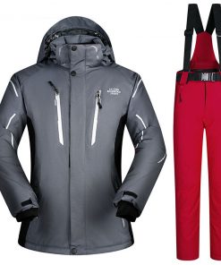 Plus Ski Suit Men Large Super Warm Waterproof Windproof Winter Snow Snowboard Suit Winter Skiing and Snowboarding Jacket Brands 17