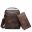 JEEP BULUO  Brand Men Leather Shoulder Bag 2 piece set Handbags Business Casual Messenger Bag Crossbody Male Tote Bags For iPad 9