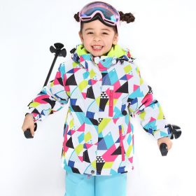 2020 New Ski Suit Kids Winter -30 Degree Snowboard Clothes Warm Waterproof Outdoor Snow Jackets + Pants for Girls and Boys Brand 5