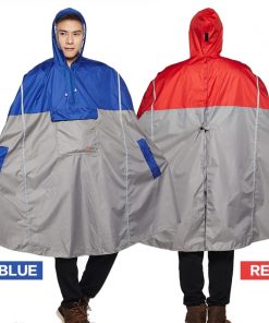 QIAN Impermeable Raincoat Women/Men Outdoor Rain Poncho Backpack Reflective Design Cycling Climbing Hiking Travel Rain Cover 2