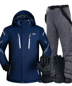 Ski Suit Men Super Warm Thicken Waterproof Windproof Winter Snow Suits Skiing And Snowboarding Jackets + Pants Plus Size Brands 8