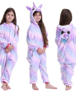 Kigurumi New Winter Unicorn Pajamas For Children  Animal Pyjamas Kids Panda Licorne Onesie Boys Girls Sleepwear Unicornio Jumpsu 16