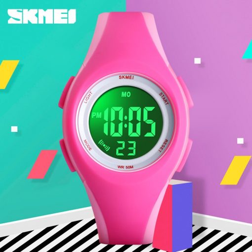 SKMEI Sport Kids Watches Digital Watch Fashion More Colors Watch Children 5bar Waterproof Luminous Display montre enfant 1459 2