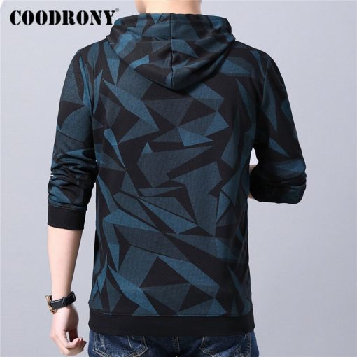 COODRONY Brand Mens Hoodies Streetwear Fashion Pattern Pullover Hoodie Men Autumn Winter Casual Hooded Sweatshirt Men Tops 94008 3