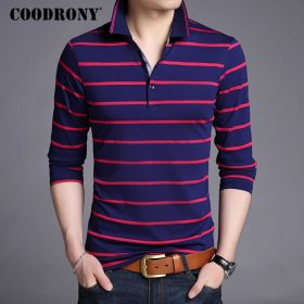 COODRONY T Shirt Men Brand Clothes 2019 Autumn New Long Sleeve T-Shirt Men Cotton Tee Shirt Homme Casual Striped Tshirt Top 8614 3