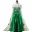 Anna Princess Dress for Baby Girls Green Dress Cosplay Kids Clothes Floral Anna Party Embroidery Shoulderless Queen Elsa Costume 11