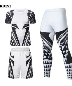 Men Sports suits Sportswear Compression Suits Superhero Running Sets Training Clothes Gym Fitness Tracksuits Rashguard  Workout 14