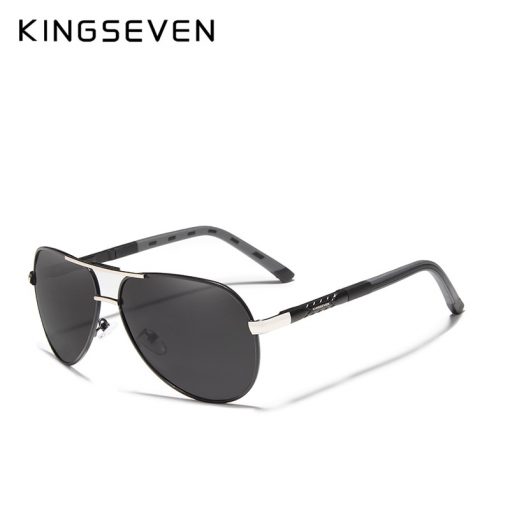 KINGSEVEN 2019 Aluminum Magnesium Men's Sunglasses Polarized Men Coating Mirror Glasses Male Eyewear Accessories For Men Oculos 5