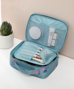 RUPUTIN 2018 New Women's Make up Bag Travel Cosmetic Organizer Bag Cases Printed Multifunction Portable Toiletry Kits Makeup Bag 33