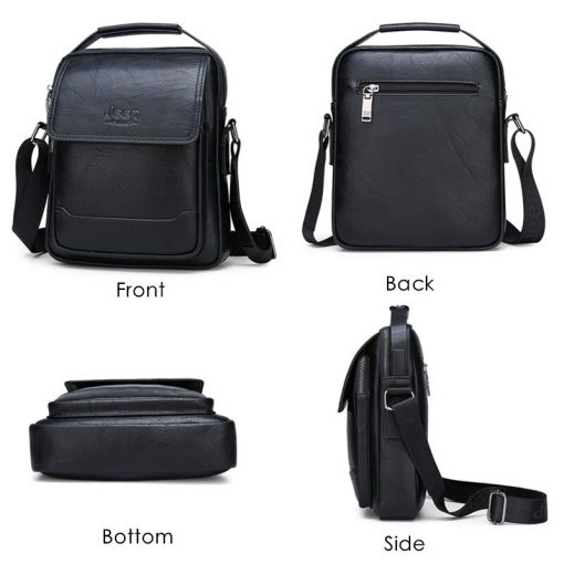 JEEP BULUO Brand Handbags Business Men Bag New Fashion Men's Shoulder Bags High Quality Leather Casual Messenger Bag New Style 4