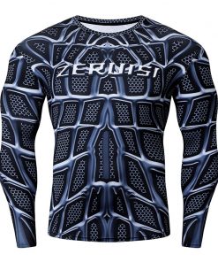 NEW Superhero Punisher Rash Guard Running Shirt Men Long Sleeve Compression Shirts Gym T-shirt Fitness Bodybuilding Sport Tops 8